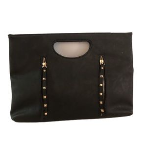 Faux Leather Studded Purse